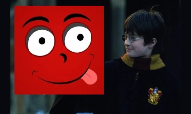 Кто сидит на руке у Гарри Поттера?