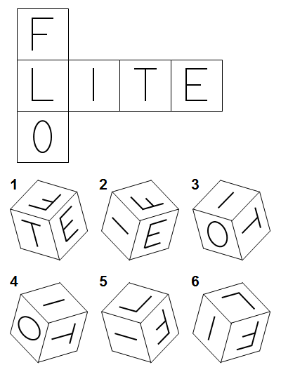 Какие два куба из шести являются правильными?