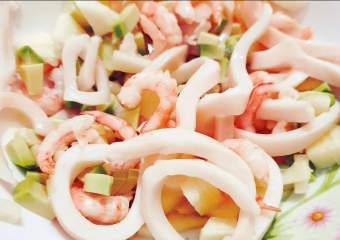 Подборка - салат из кальмаров